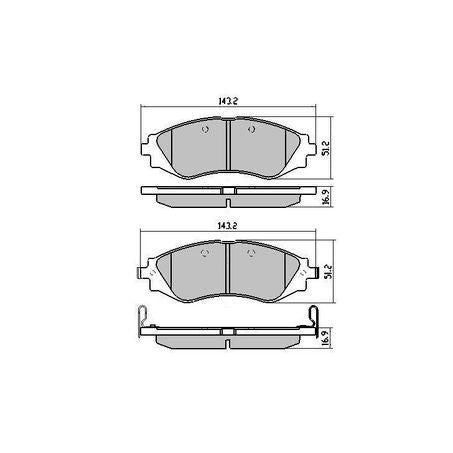 RDA BRAKES RDA Phantom Ceramic Brake Pad Set RDC1347