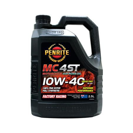Penrite MC-4 ST 10W-40 PAO/Ester Motorcycle Oil 2. 5L