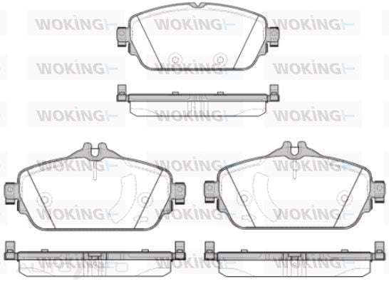 WOKING DISC PAD FRONT MERCEDES C & E CLASS - P14923.08