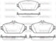 WOKING DISC PAD FRONT MERCEDES C & E CLASS - P14923.08