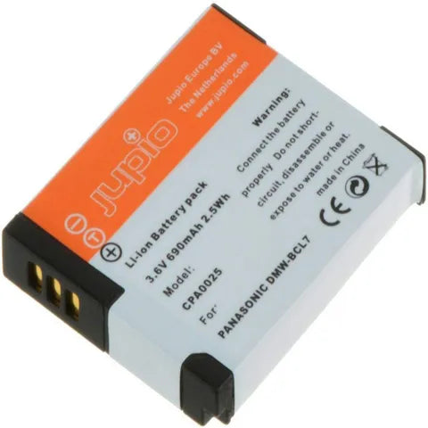 JUPIO Camera Battery Panasonic DMW-BCL7 – 3.6V 690mAh