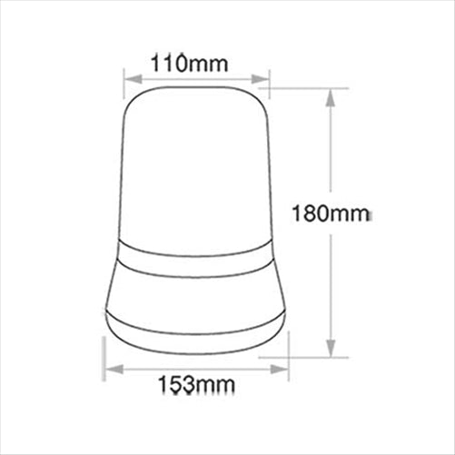 Halogen Beacon Amber 12 or 24V Magnetic Mount 85658A