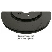 Slotted & Dimpled Disc Brake Rotor Pair Vented 295mm RDA7975D
