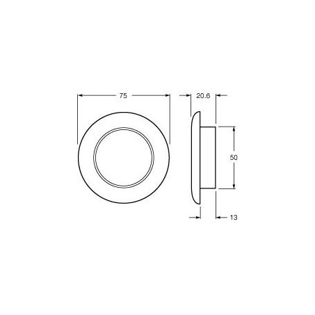 HELLA Interior Light LED 12V Flush Mount 98050701