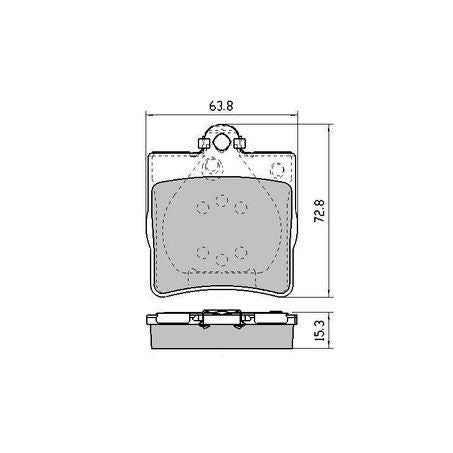RDA PHANTOM CERAMIC BRAKE PAD SET CHRYSLER CROSSFIRE MERCEDES RDC1428