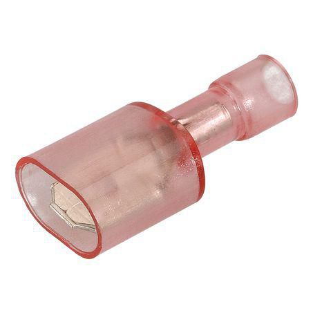Narva Crimp Terminal Male Blade Red Terminal Entry 6.3mm Poly Carbonate 8Pk