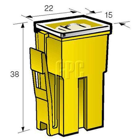 Narva FUSIBLE LINK FEMALE WITH LOCK 65A BLACK 1 PCE