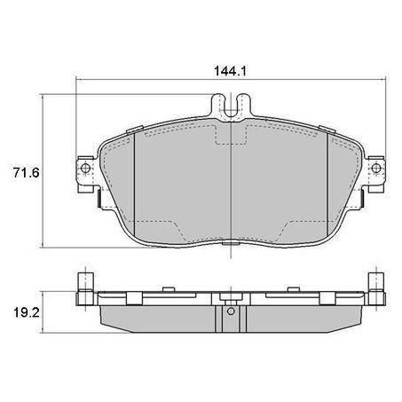 RDA BRAKES RDA Phantom Ceramic Brake Pad Set RDC2229