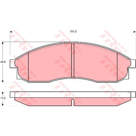 TRW Brake Pad Set (DB1308)