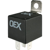 OEX Mini Relay 12V Normally Open 40A - Resistor Protected 20 Pce