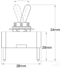 OEX Toggle Switch On/Off SPST (Contacts Rated 20A @ 12V)