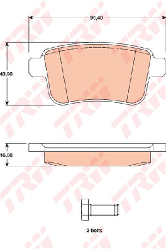 TRW Brake Pad Set