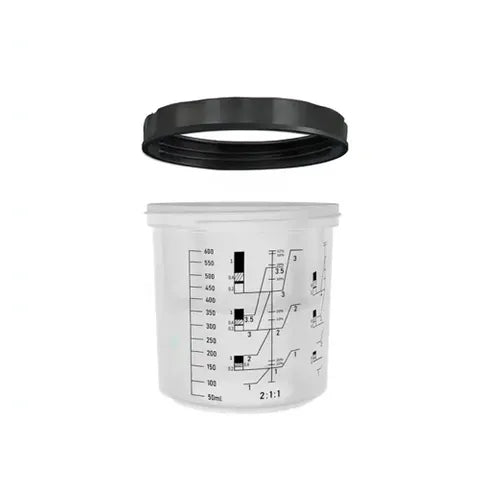 Hanspray 400ml Replacement Hard Outer Cup & Collar â€“ Compatible with Speedy Paint System