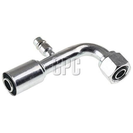 OEX Steel Fitting # 10 FOR - Reduced Beadlock Step Up #12 90 With R134a P