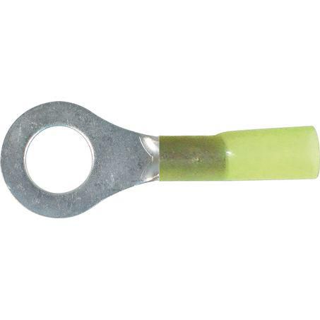 OEX Crimp Terminal Ring Yellow ID 8.4mm Heat Shrinkable 50 Pce
