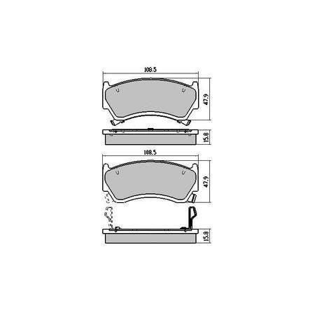 RDA PHANTOM CERAMIC BRAKE PAD SET NISSAN PULSAR BCAN15 FCAN15 RDC1302
