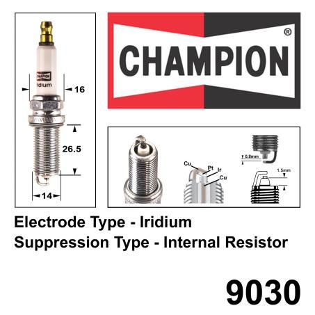 Champion Iridium Spark Plug 9030