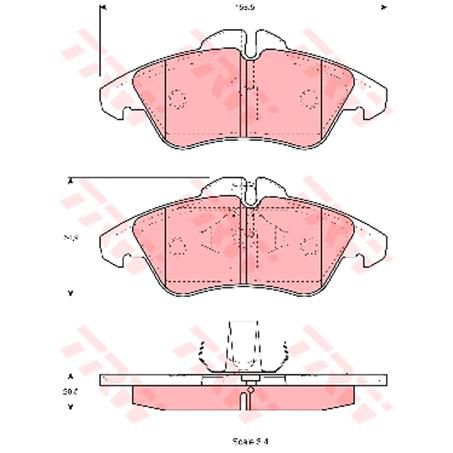 TRW Brake Pad Set (DB1959)