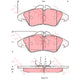 TRW Brake Pad Set (DB1959)