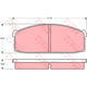 TRW Brake Pad Set (DB225)