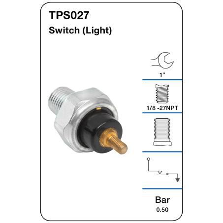 TRIDON OIL PRESSURE SWITCH (LIGHT)