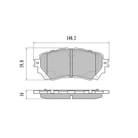 RDA BRAKES RDA Phantom Ceramic Brake Pad Set RDC2230