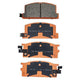 RDA BRAKES RDA GP Max General Purpose Low Metallic Brake Pad Set RDB327
