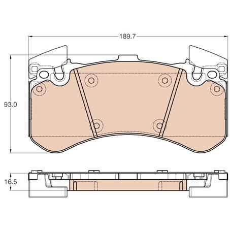 TRW Brake Pad Set