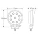 LED AUTOLAMPS LEDAUT - 9/32V High Powered Round Flood Lamp Black Powder Coated Aluminium FL2