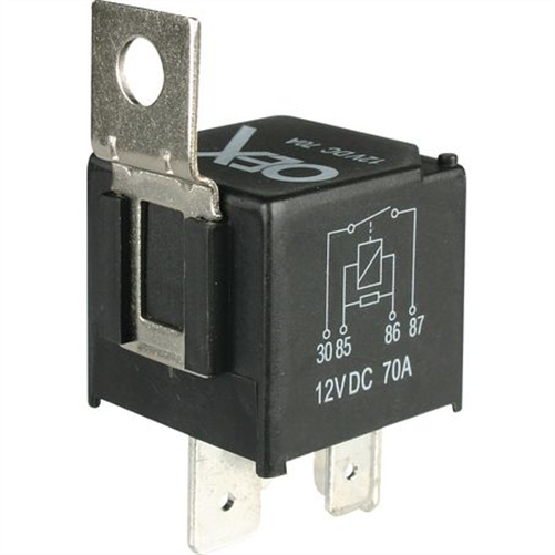 OEX Mini Relay 12V Normally Open 70A - Resistor Protected