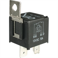 OEX Mini Relay 12V Normally Open 70A - Resistor Protected
