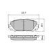 RDA BRAKES RDA GP Max General Purpose Low Metallic Brake Pad Set RDB2122
