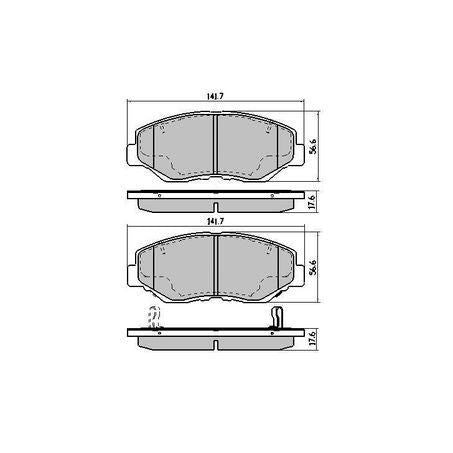 RDA PHANTOM CERAMIC BRAKE PAD SET HONDA RDC1481