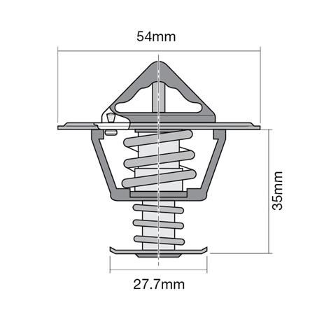 Tridon High Flow Thermostat 54mm - 77 Degrees C TT2028-170