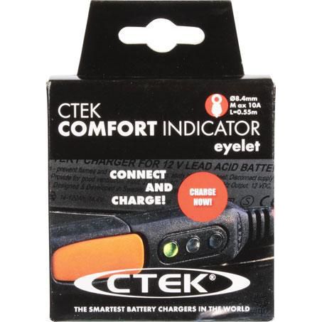 Ctek Quick Connector/ Comfort Indicator With Eye Terminals Suits 800Ma To 10A Chargers M8 56-382