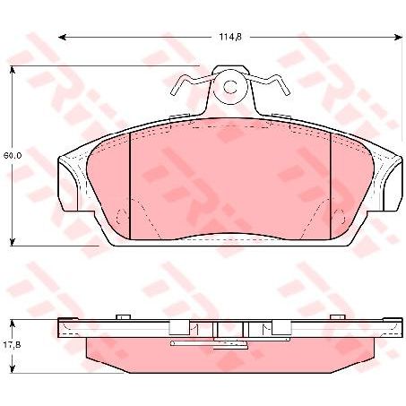 TRW Brake Pad Set (DB2053)
