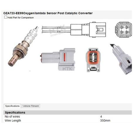 NTK Oxygen Sensor OZA723-EE99