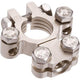 PROJECTA Battery Terminal Satin Forged Brass Saddle AUX Positive 1pk