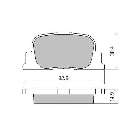 RDA PHANTOM CERAMIC BRAKE PAD SET LEXUS TOYOTA RDC2113