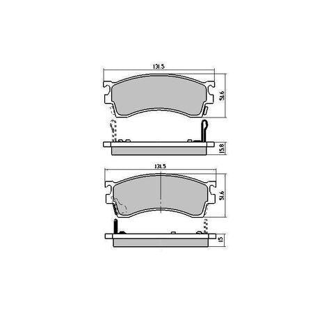 RDA PHANTOM CERAMIC BRAKE PAD SET FORD MAZDA RDC1255