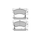 RDA PHANTOM CERAMIC BRAKE PAD SET FORD MAZDA RDC1255
