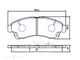 SUREHALT BRAKE PADS F FORD COURIER 96> - DB1322SH