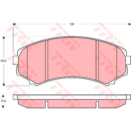 TRW DTEC Brake Pad Set (DB1388)