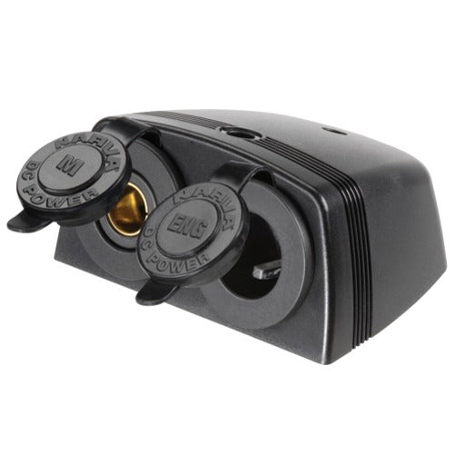 Narva HEAVY DUTY TWIN SURFACE MOUNT MERIT / ENGEL TYPE SOCKETS