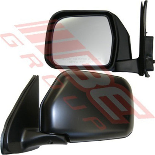 Toyota MIRROR - CNR MOUNTED - MANUAL - L/H - BLK - TOYOTA HILUX 2WD 1999-01