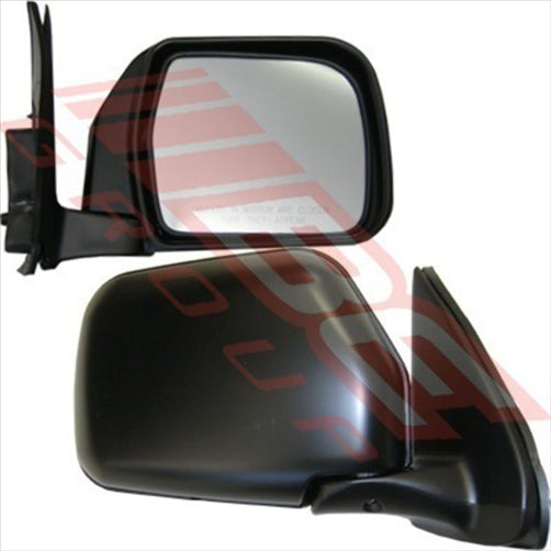 Toyota MIRROR - CNR MOUNTED - MANUAL - R/H - BLK - TOYOTA HILUX 2WD 1999-01