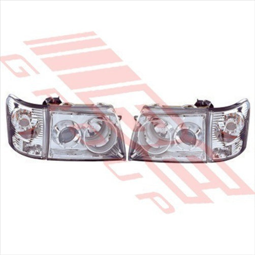 Toyota HEADLAMP SET - L&R - W/CORNER LAMP - TOYOTA HILUX 2WD/4WD 2002
