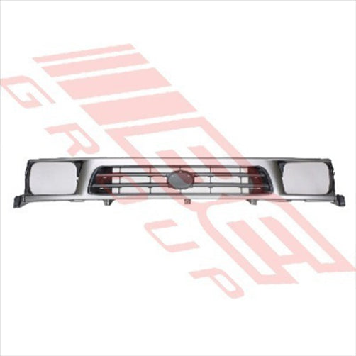 Toyota GRILLE - PAINTED SILVER/BLACK - TOYOTA HILUX 2WD 1999-01