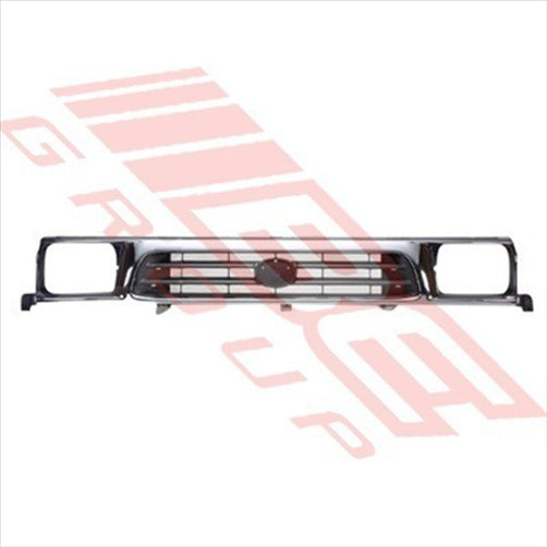 Toyota GRILLE - CHROME SILVER BLACK - TOYOTA HILUX 2WD 1999-01