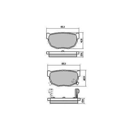 RDA PHANTOM CERAMIC BRAKE PAD SET NISSAN RDC325